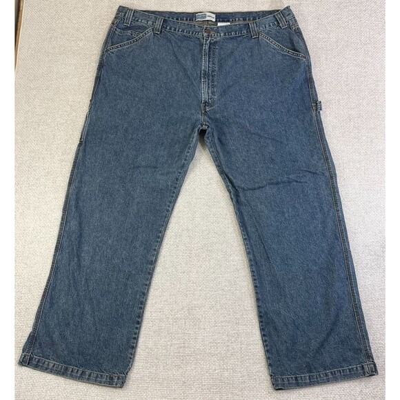 Levi's Signature Carpenter Jeans Men's 48x32 Blue Denim Utility Workwear - Picture 1 of 10